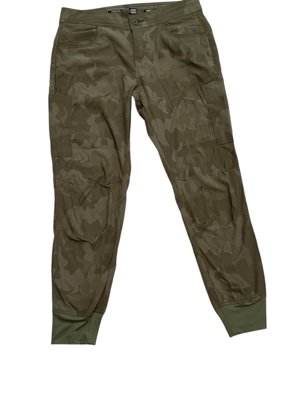 prAna Green Camo Size 6 Cargo Jogger Pants Standard Fit Hiking Outdoor Utility - Picture 3 of 9